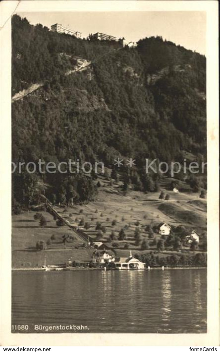 12042497 Buergenstock Buergenstockbahn Vierwaldstaettersee Buergenstock - Andere & Zonder Classificatie