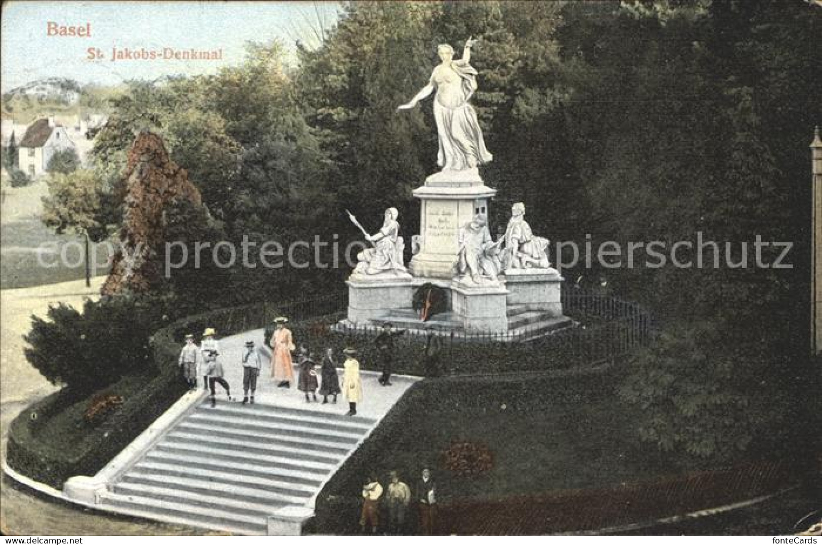 12042467 Basel BS St Jakobs Denkmal Statue Skulptur Basel BS - Sonstige & Ohne Zuordnung