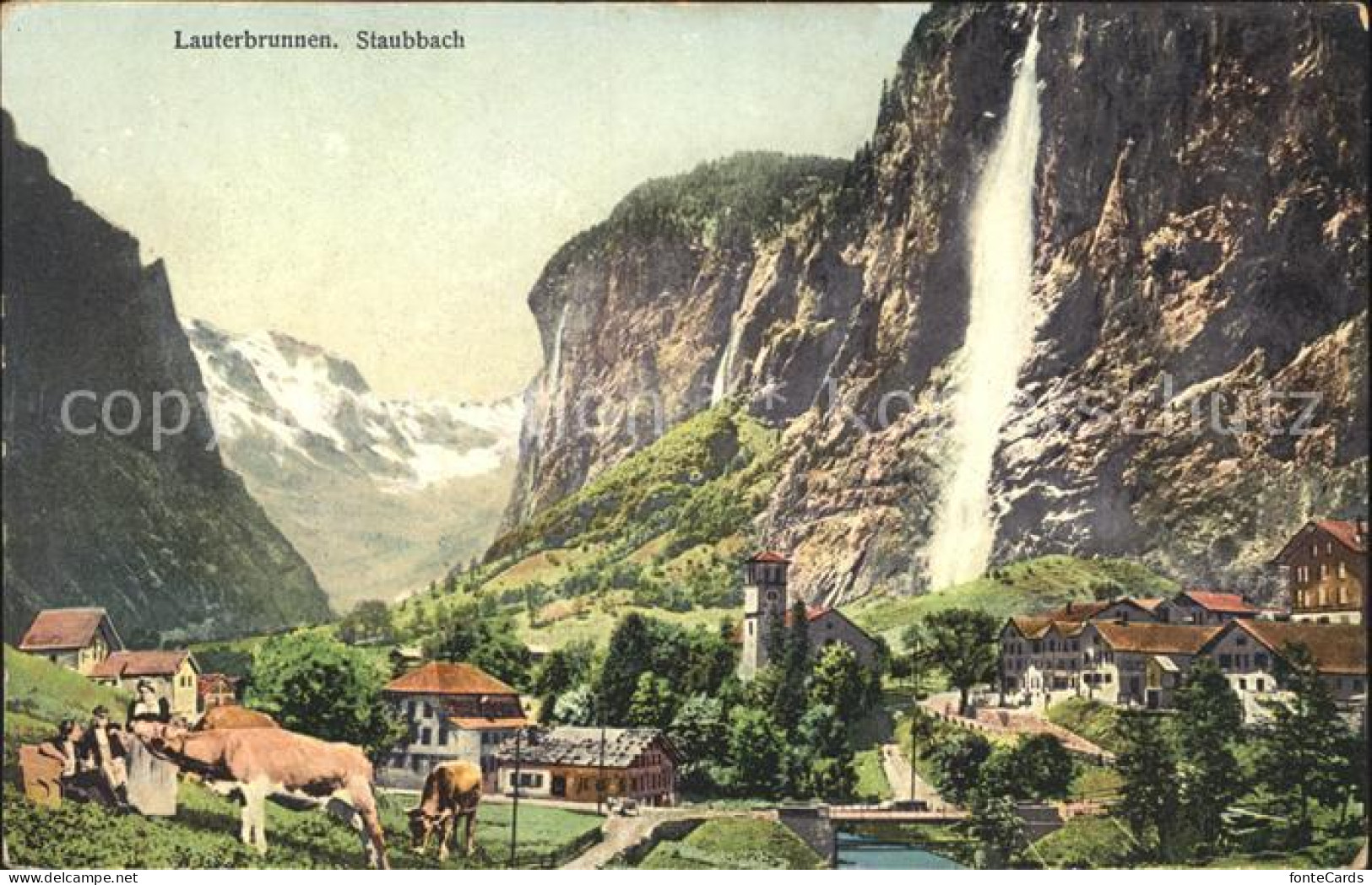 12042217 Lauterbrunnen BE Mit Staubbach Lauterbrunnen - Altri & Non Classificati