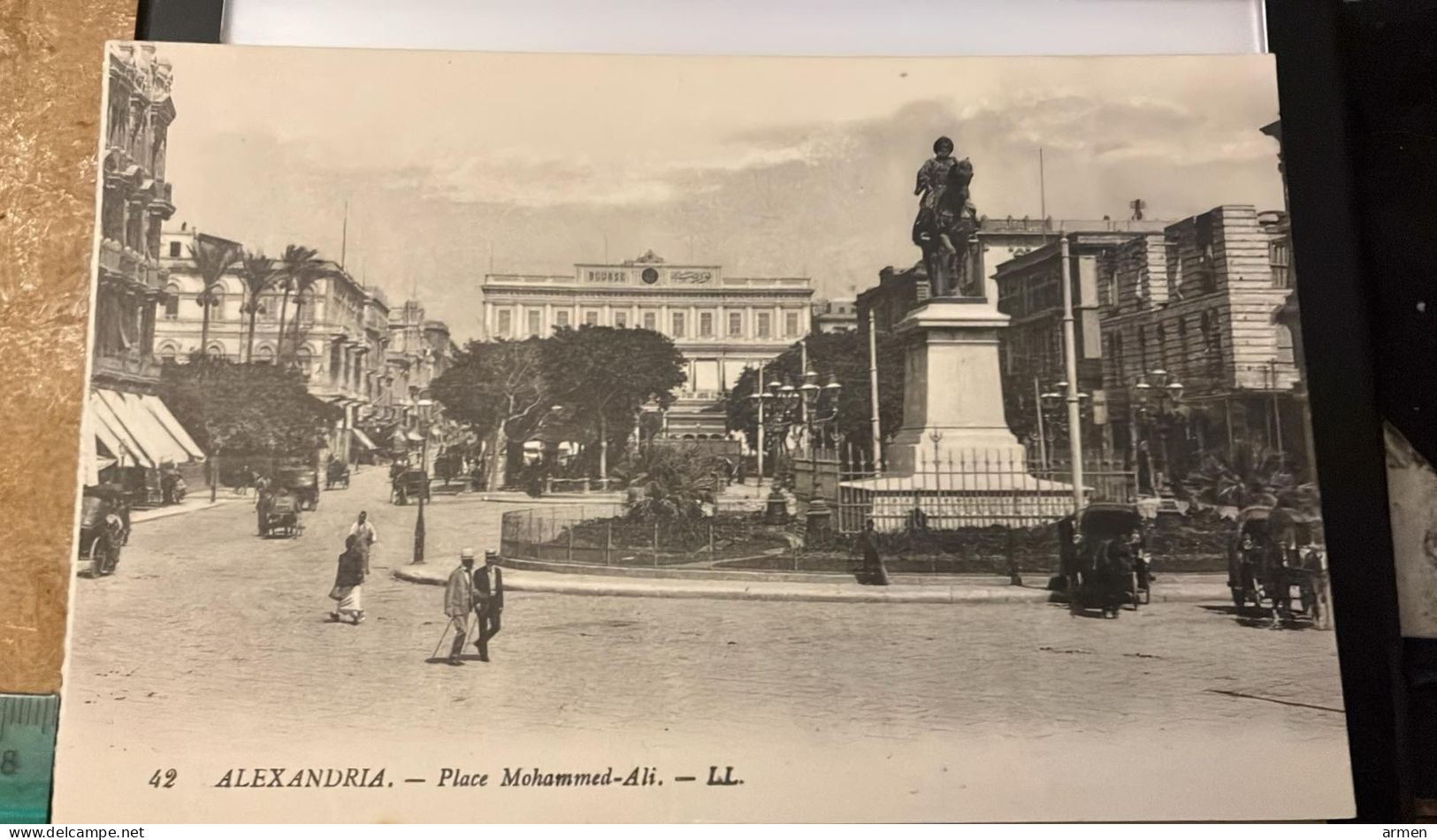 CPA EGYPTE EGYPT ALEXANDRIA ALEXANDRIE - PLACE MUHAMMED ALI - Alexandrie