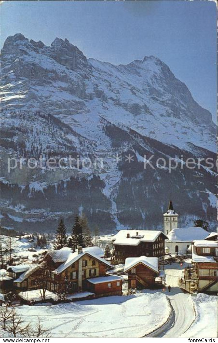 12039247 Grindelwald Dorfpartie Mit Eiger Grindelwald - Altri & Non Classificati