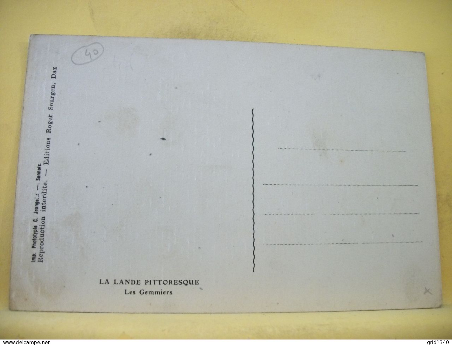 40 4196 LOT N° 2 DE 10 CPA DIFFERENTES SUR  LES RESINIERS ET RESINIERES DANS LES LANDES