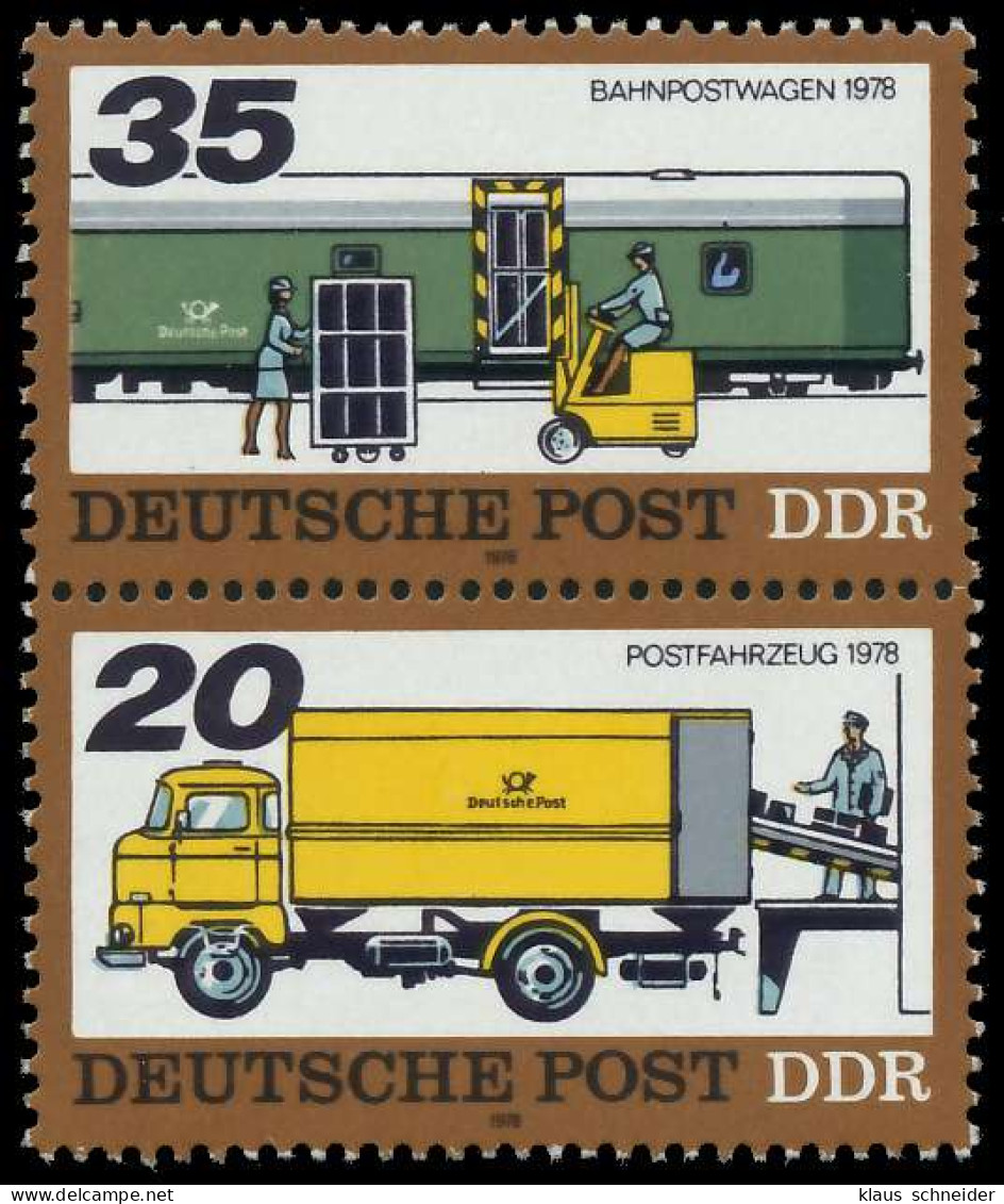 DDR ZUSAMMENDRUCK Nr SZd152 Postfrisch SENKR PAAR SBE5D22 - Se-Tenant