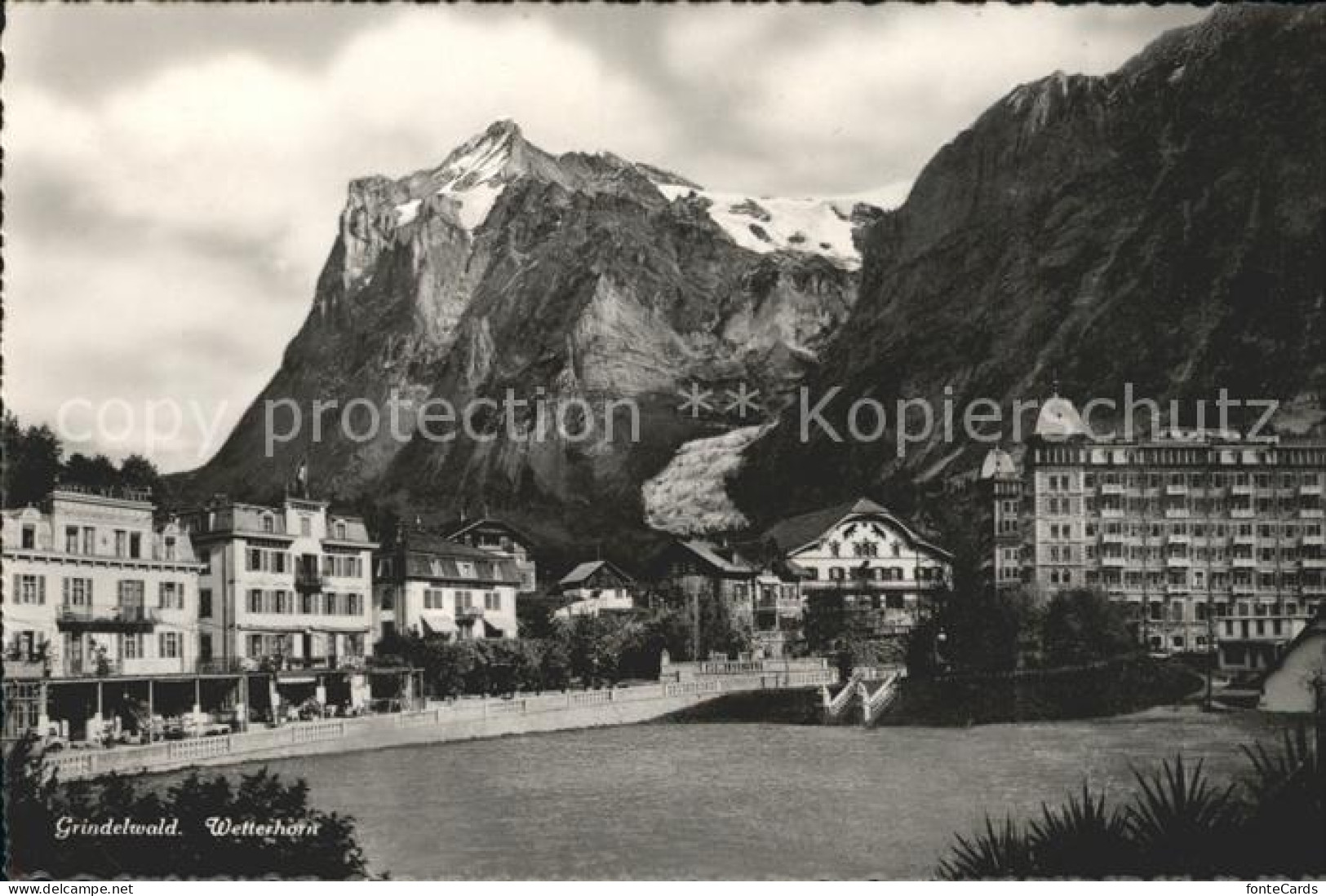 12037457 Grindelwald Mit Wetterhorn Grindelwald - Autres & Non Classés