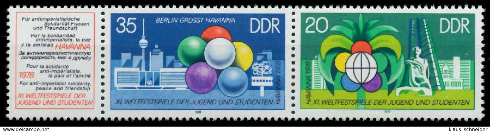 DDR ZUSAMMENDRUCK Nr WZd379 Postfrisch 3ER STR SBE7F3E - Zusammendrucke