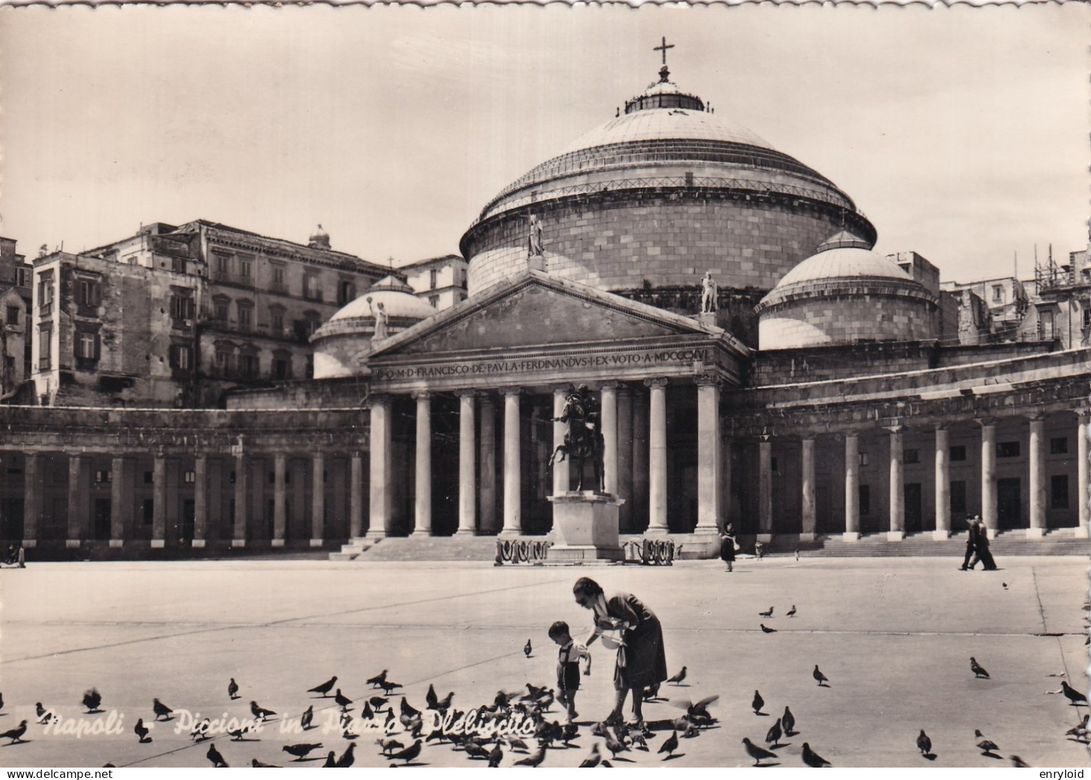 Napoli Piccioni In Piazza Plebiscito - Napoli (Neapel)