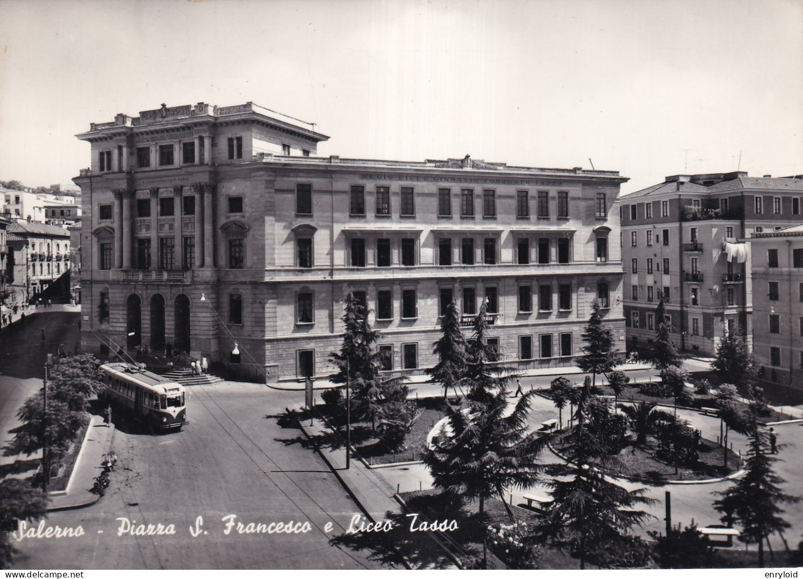 Salerno Piazza San Francesco E Liceo Tasso - Salerno