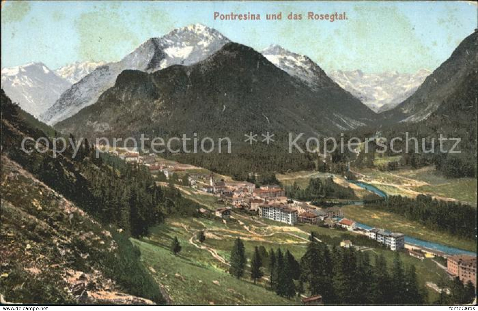 12036777 Pontresina Mit Rosegtal Pontresina - Autres & Non Classés