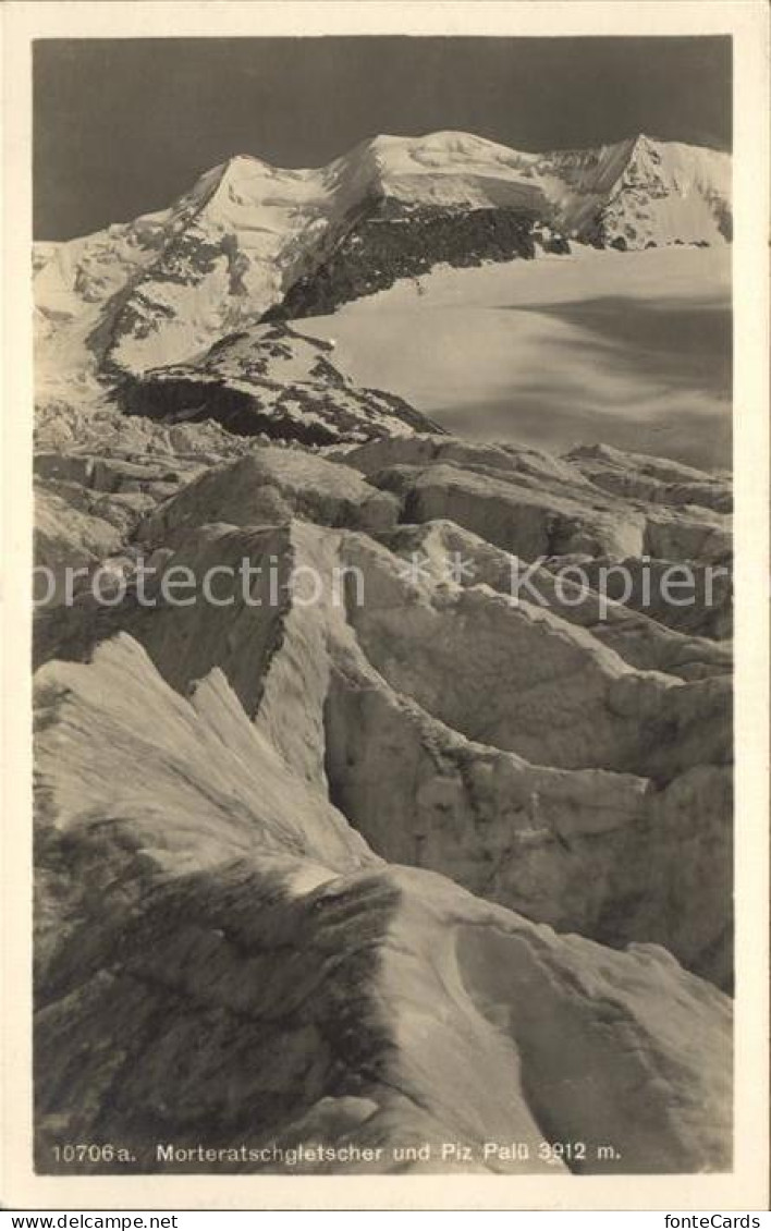 12036687 Morteratschgletscher Mit Piz Palue Morteratschgletscher - Autres & Non Classés