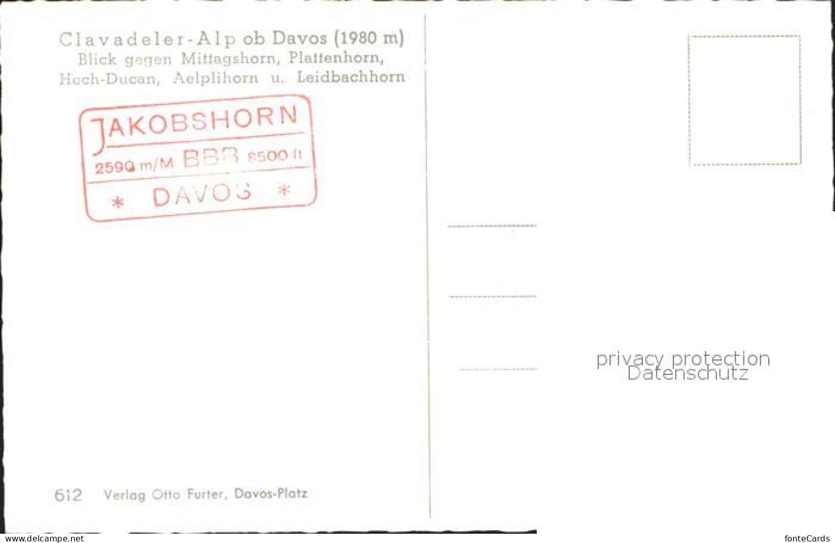 12036667 Clavadel Alp Ob Davos Jakobshorn Davos Clavadel - Other & Unclassified