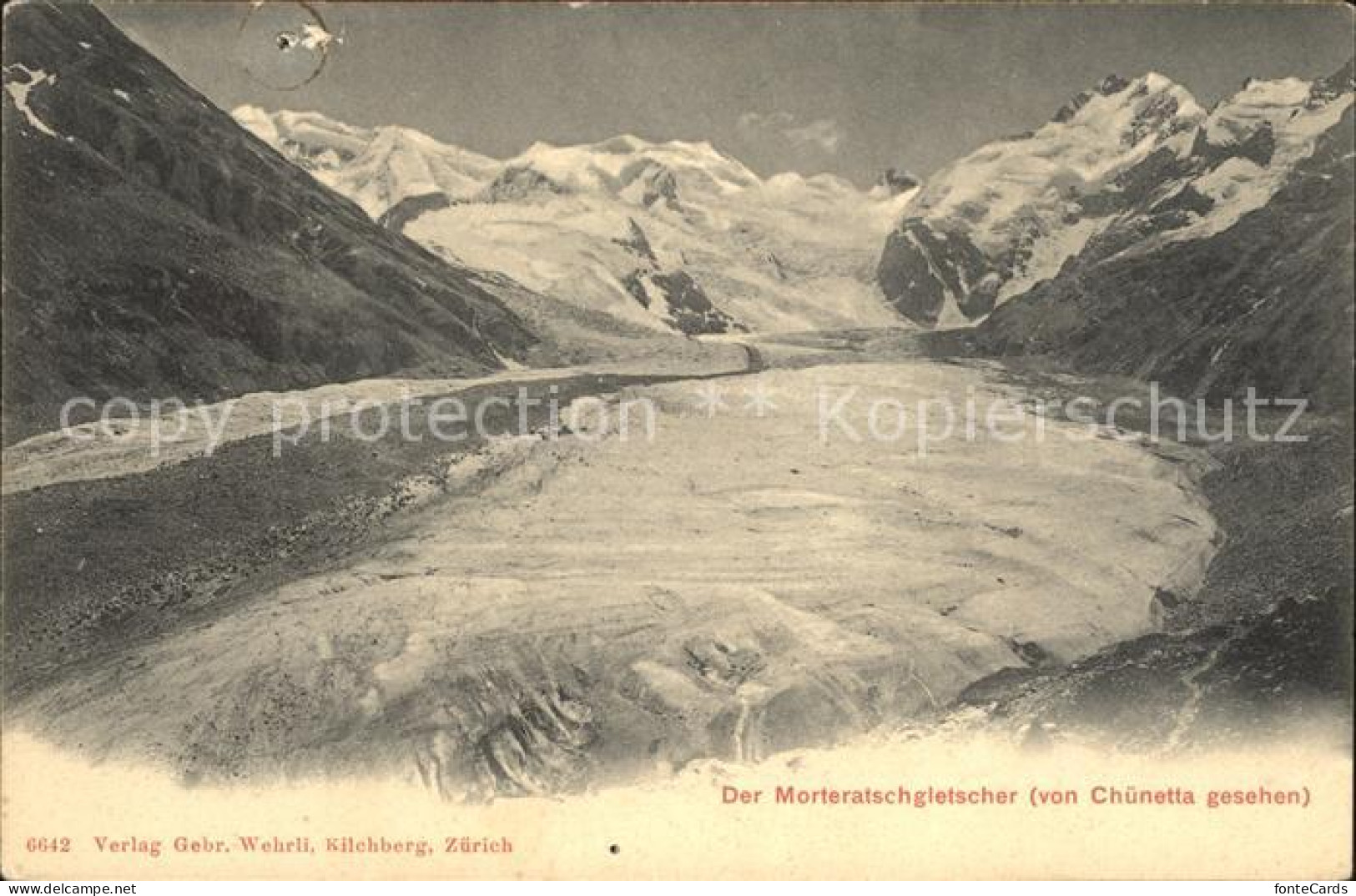 12036657 Morteratschgletscher Blick Von Chuenetta Morteratschgletscher - Autres & Non Classés