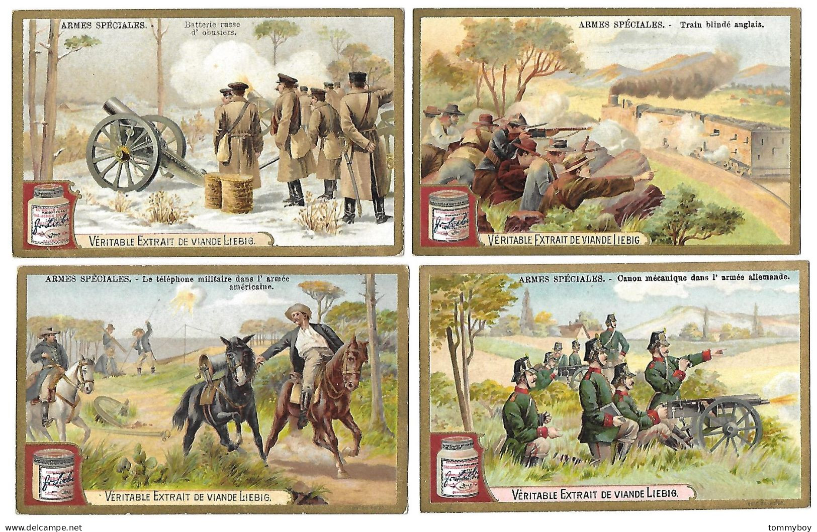 S 691, Liebig 6 Cards, Armes Spéciales (ref B17) - Liebig