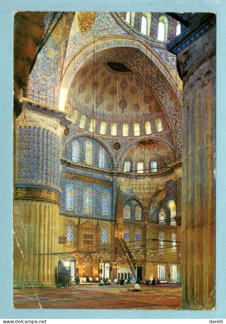 CP Turkey -Turquie - Istanbul - Sultanahmet Camii'nin Içren Gäränüsu -- Vue Intérieure De La Mosquée Bleue - Turkey