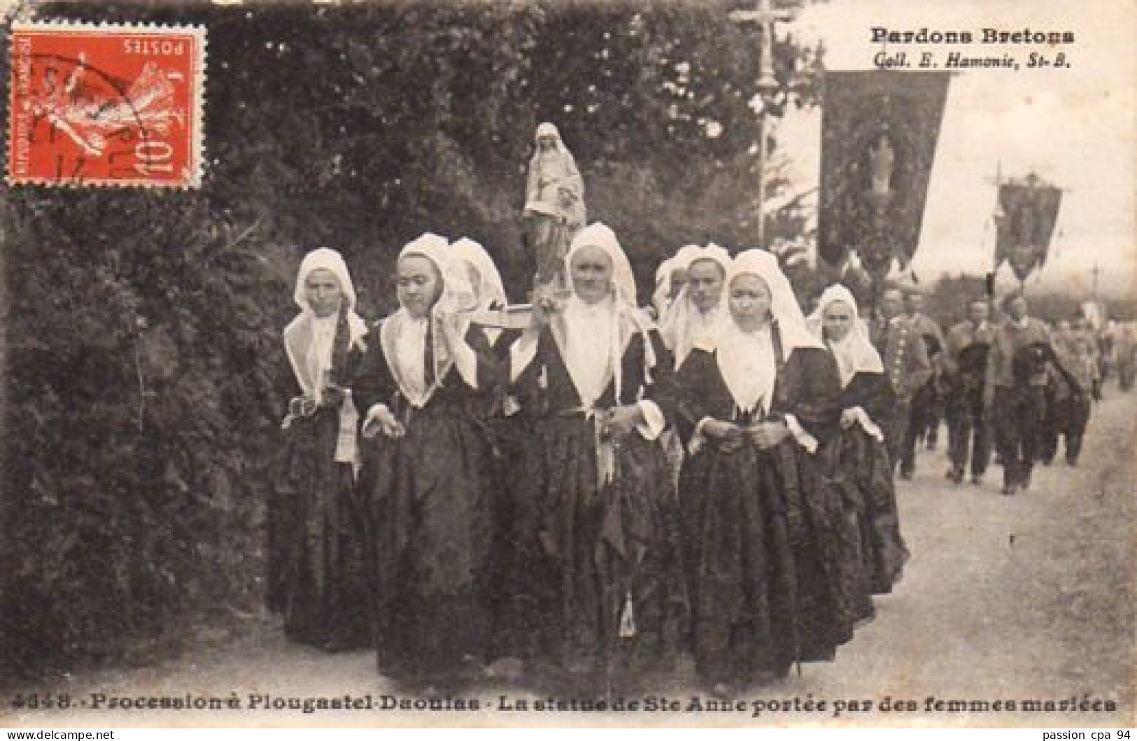 S20-006 Procession à Plougastel Daoulas - La Statue De Sainte Anne Portée Par Des Femmes Mariées - Plougastel-Daoulas