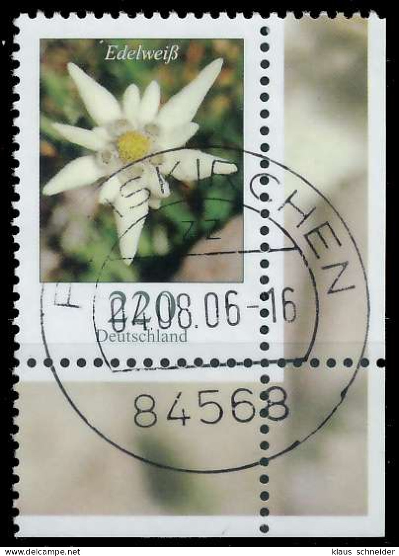 BRD BUND DS BLUMEN Nr 2530 Zentrisch Gestempelt ECKE-URE X34A772 - Used Stamps