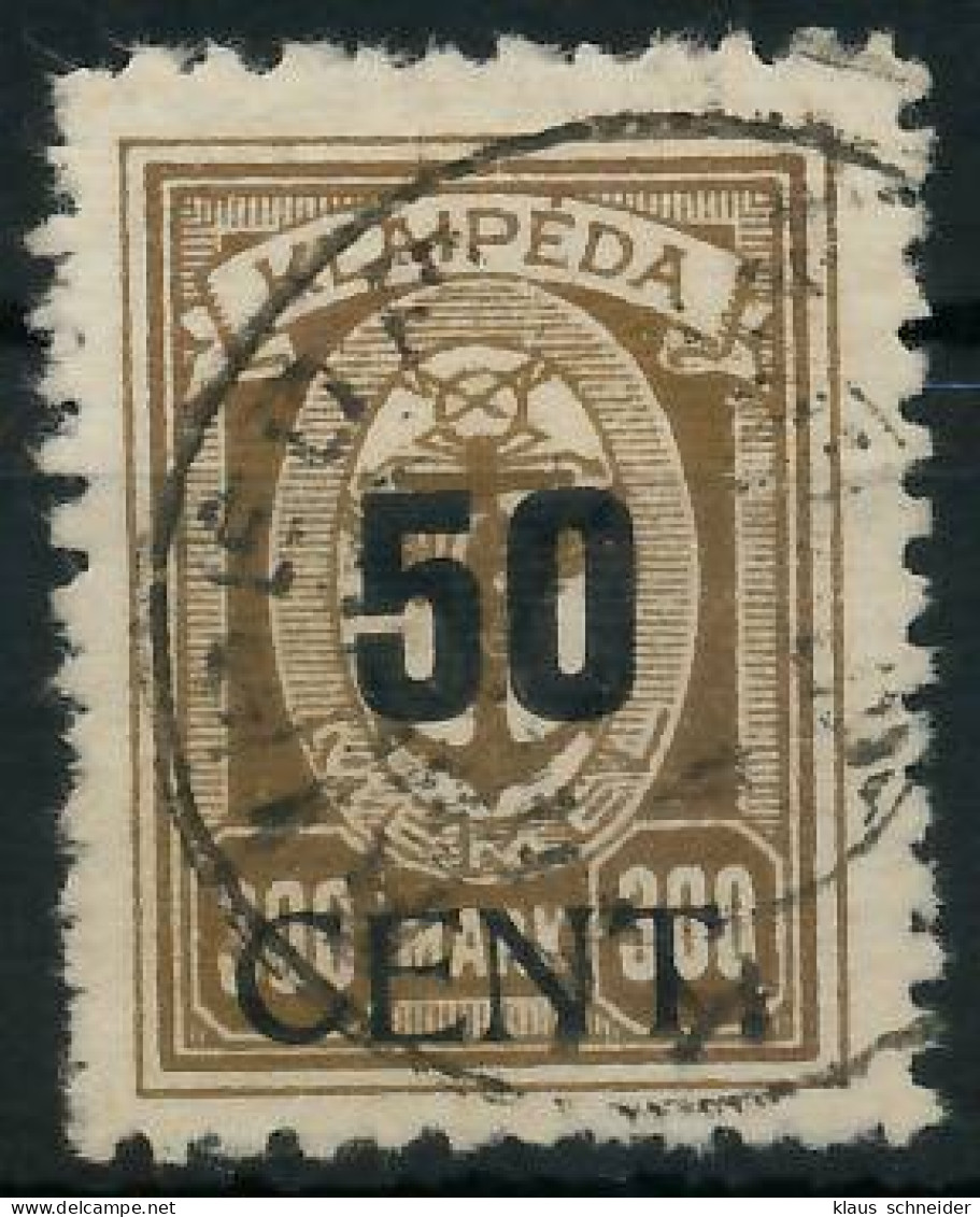 MEMEL 1923 Nr 198 Gestempelt Gepr. X472DE2 - Klaipeda 1923