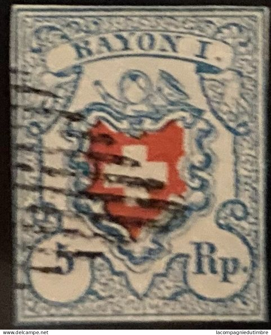 Suisse YT N° 20 Oblitéré. TB - 1843-1852 Federal & Cantonal Stamps