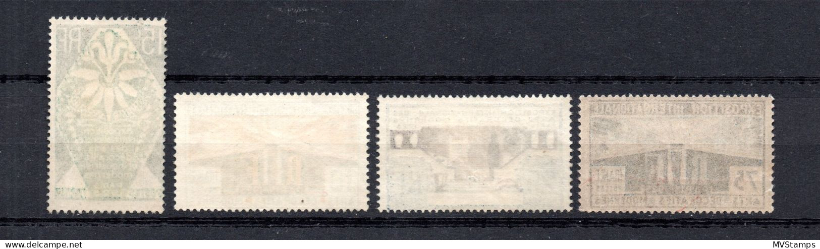 Frankreich 1925 Satz 177/80 Kunsewerbeausstellung Paris Postfrisch - Nuovi