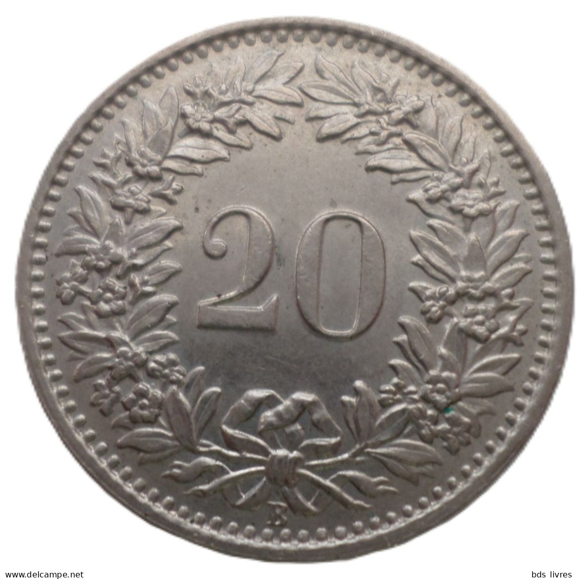 SUISSE  -20 Centimes Tête De Libertas (20 Rappen)  Année 1958 B   -- Pièce Non Nettoyée  (voir Images) - 20 Rappen