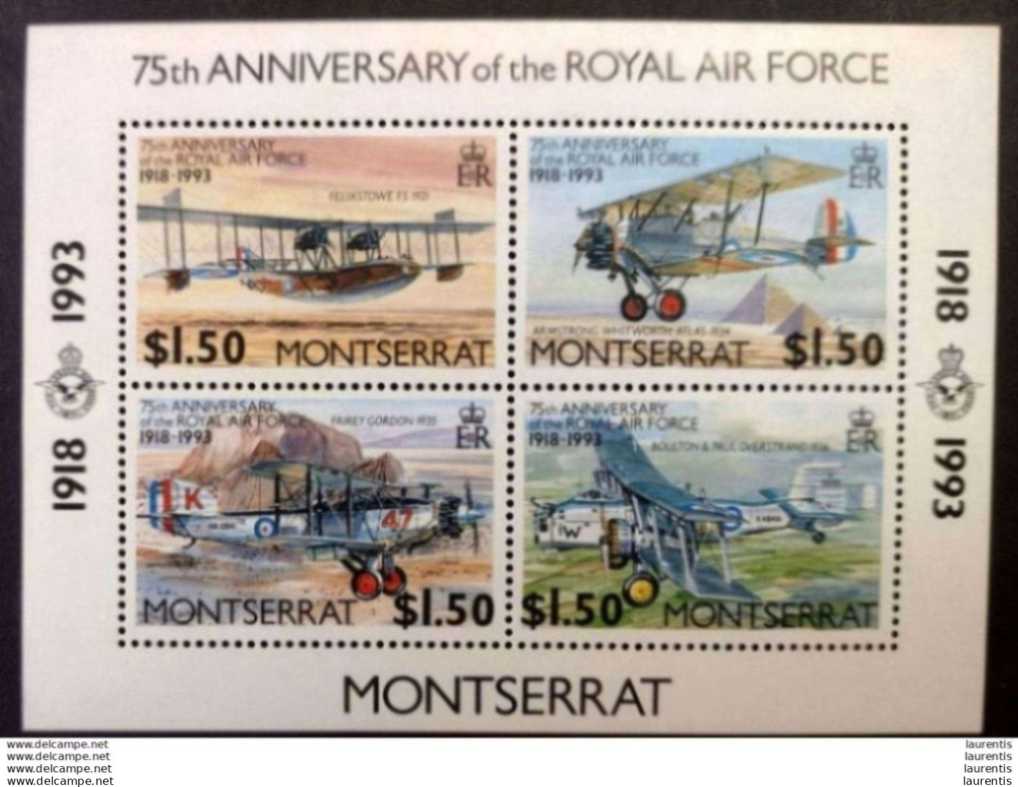 D630  Airplanes - Fighters - Avions - Monserrat Yv B 62 - MNH - 2,50 (12) - Airplanes