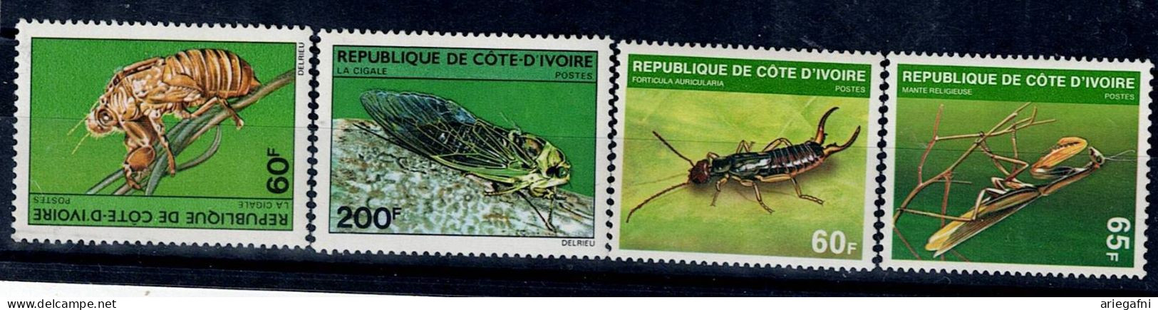 IVORY COAST 1980 INSECTS MI No 656-9 MNH VF!! - Other & Unclassified