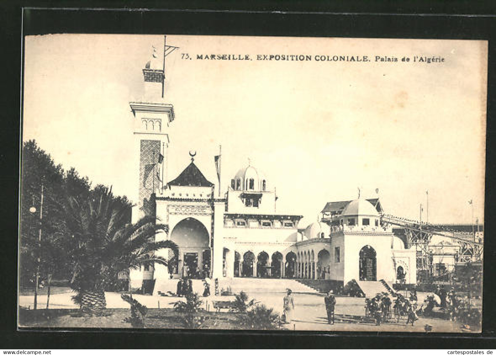 AK Marseille, Exposition Coloniale 1906, Palais De L` Algèrie  - Tentoonstellingen