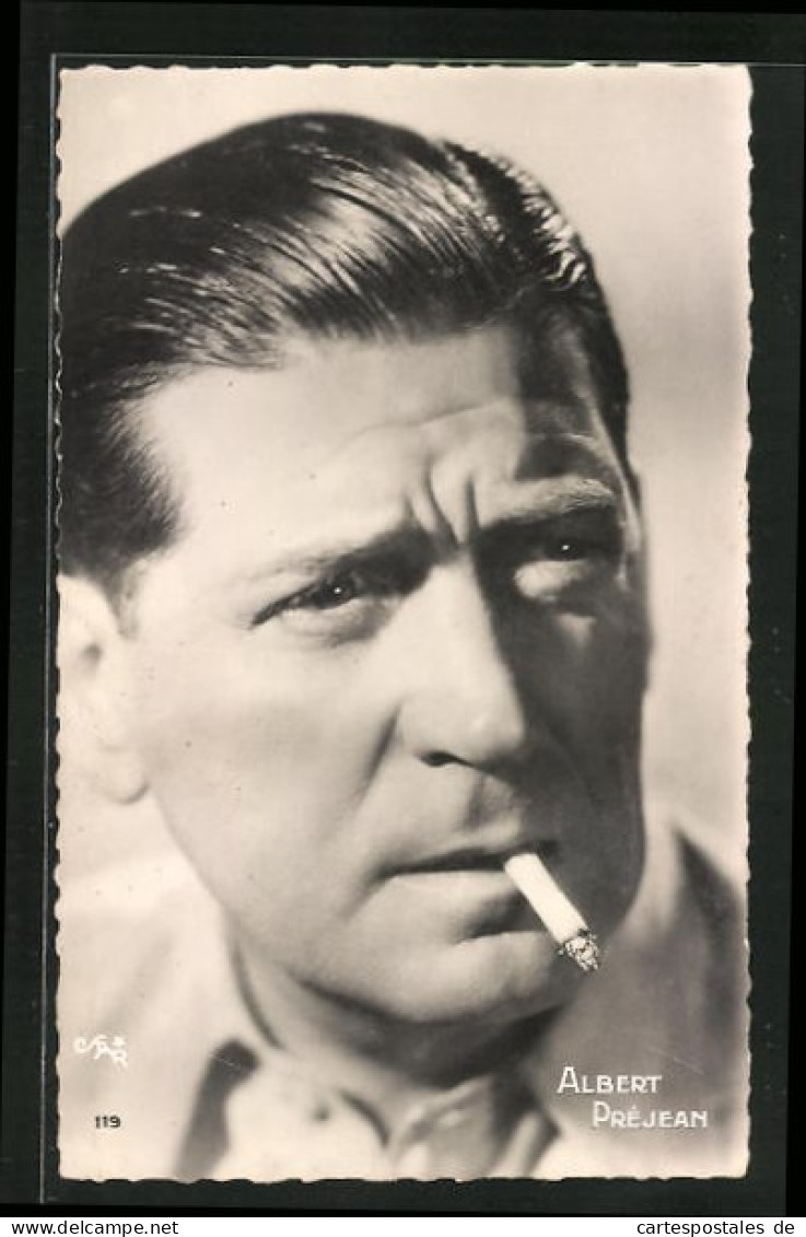 AK Schauspieler Albert Préjean Mit Zigarette  - Acteurs