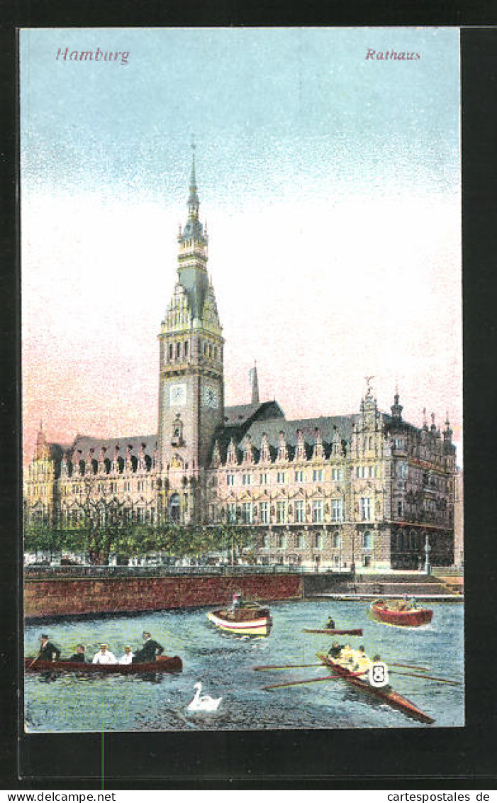 AK Hamburg, Rathaus  - Mitte