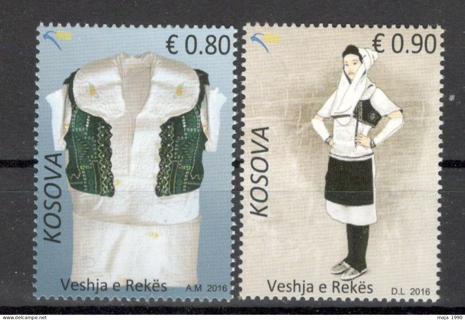 KOSOVO - MNH SET - NATIONAL COSTUME - 2016. - Kosovo