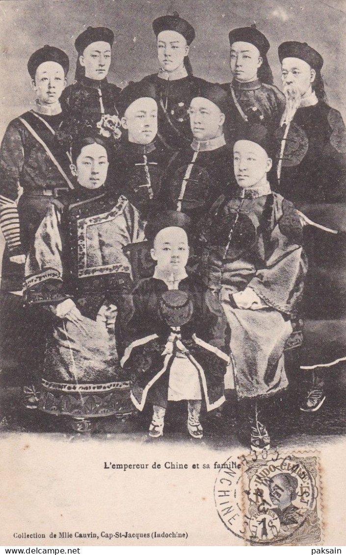 L'Empereur De Chine Et Sa Famille - Collection Mlle Cauvin Indochine - Chinese Emperor And His Family CHINA - China