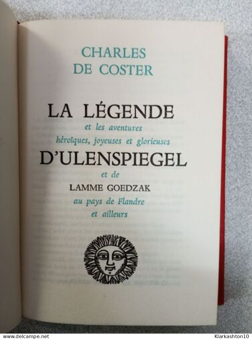 Les Grands Romans Historiques Voluma 13 - La Légende D'UlensPiegel - Other & Unclassified