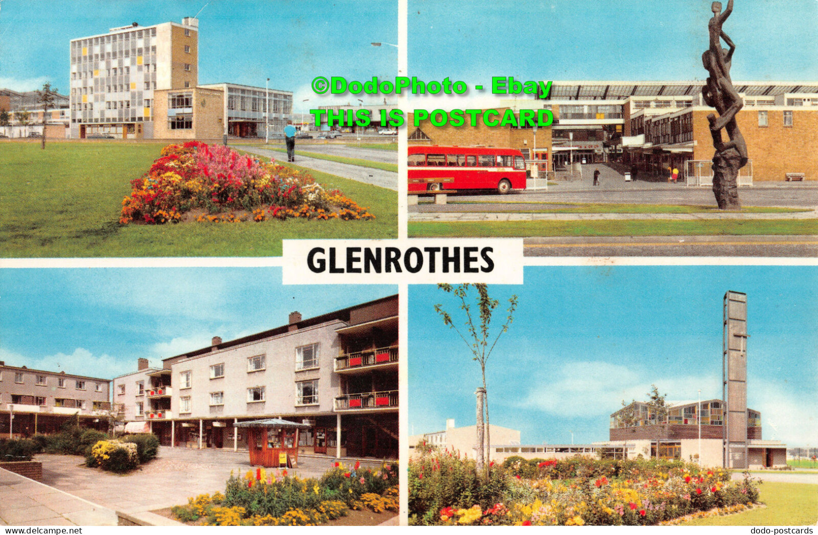 R413428 Glenrothes. The Golden Acorn Hotel. Woodside Shopping Centre. Multi View - World