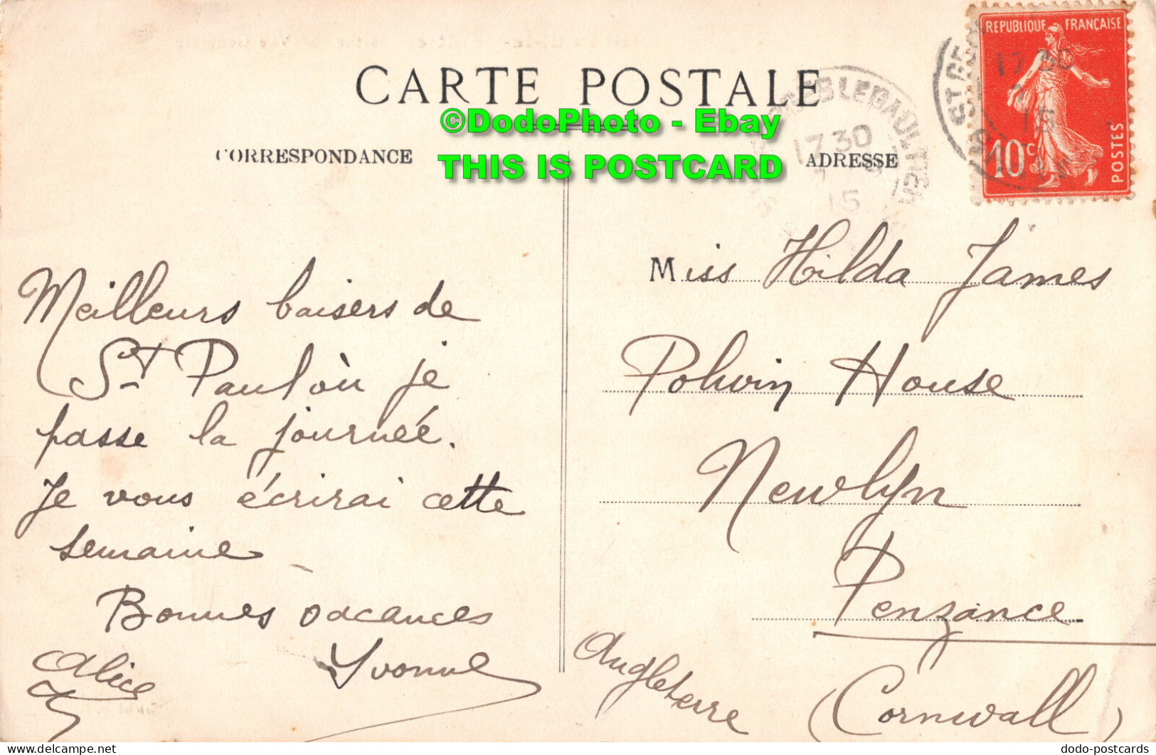 R413783 St. Paul Le Gaultier. Sarthe. Vue Generale. E. B. 1915 - World