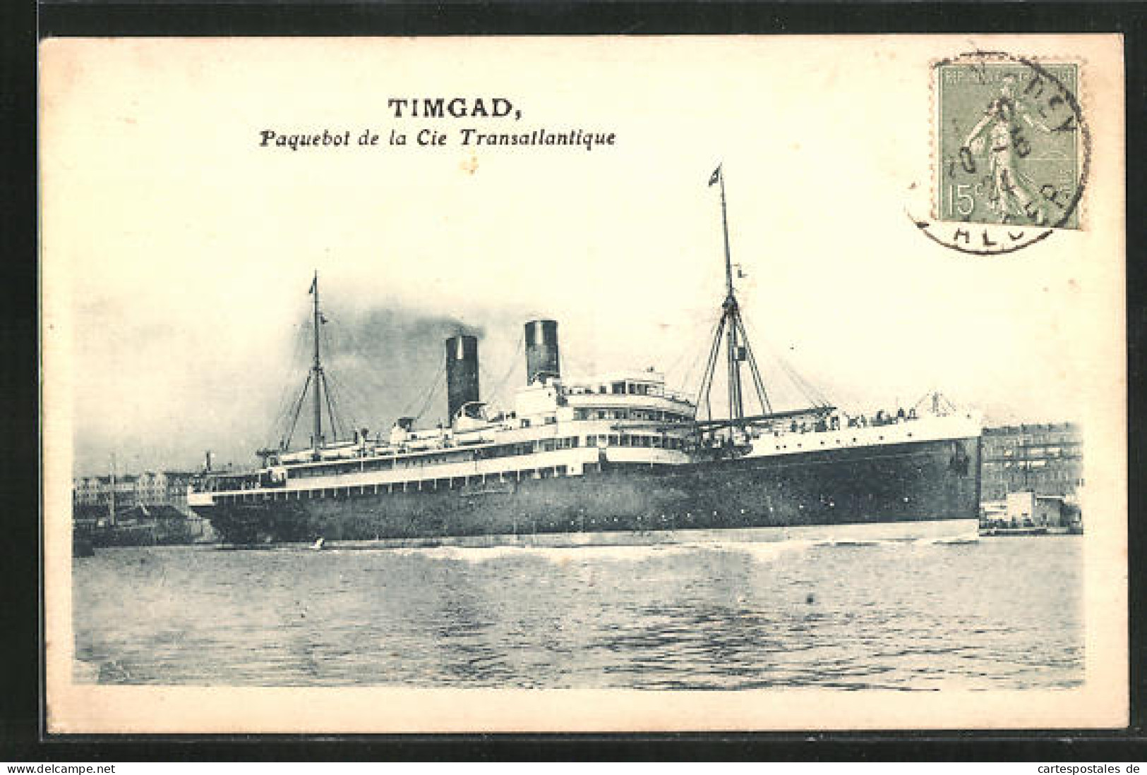 AK Passagierschiff Timgad Verlässt Den Hafen  - Steamers