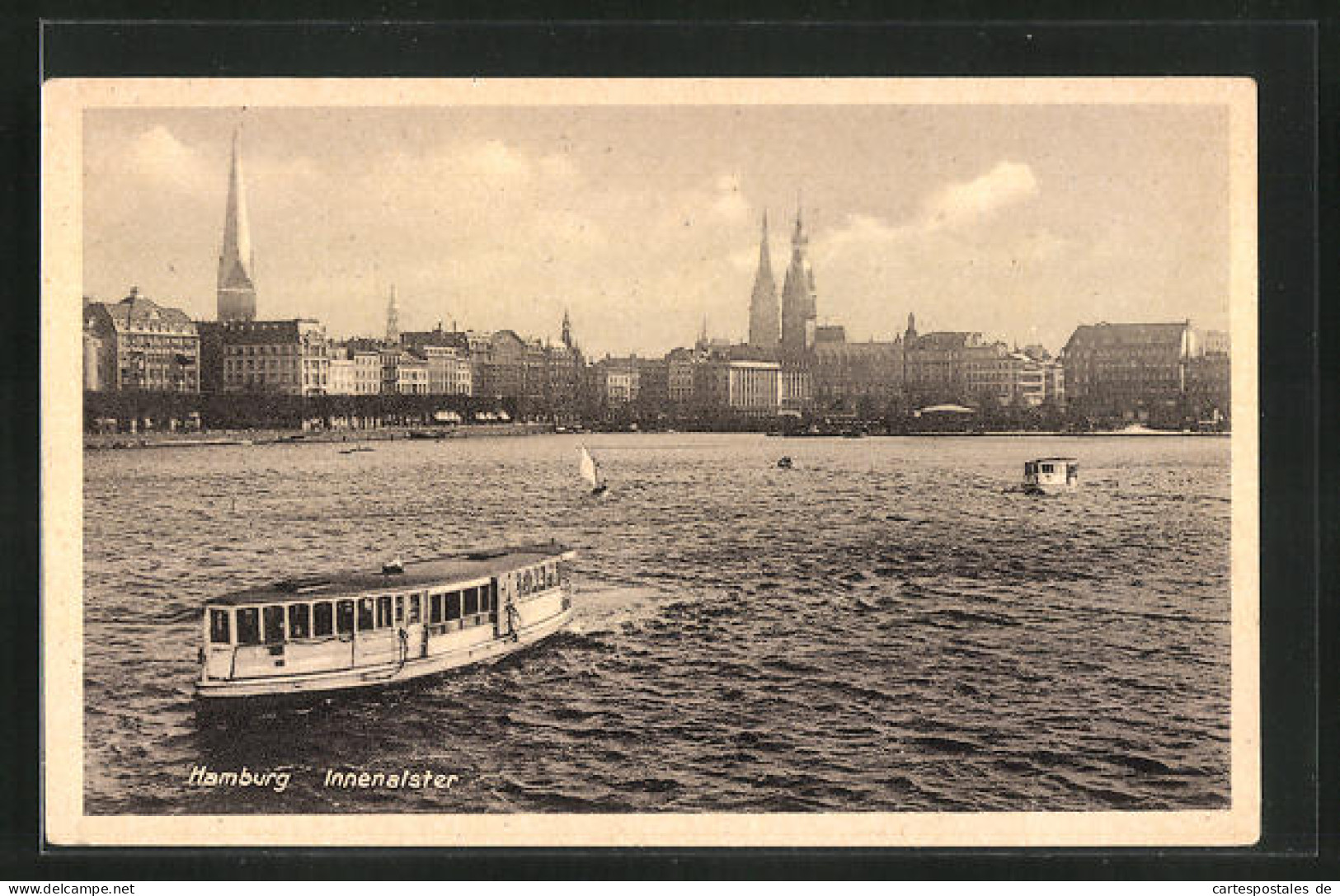 AK Hamburg-Neustadt, Alsterboote Auf Der Binnenalster  - Mitte