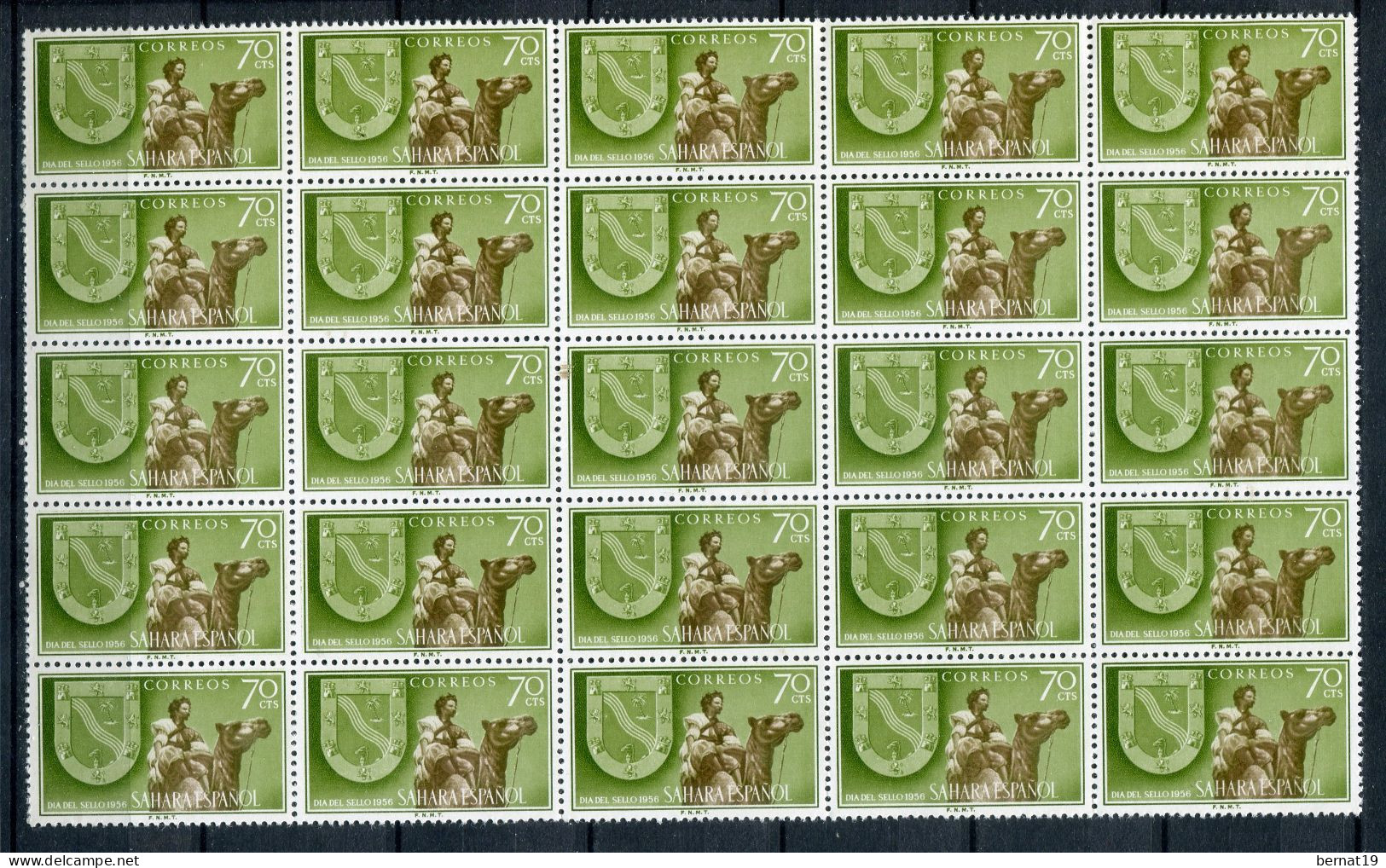 Sahara 1956. Edifil 130-32 X 25 ** MNH. - Spanische Sahara