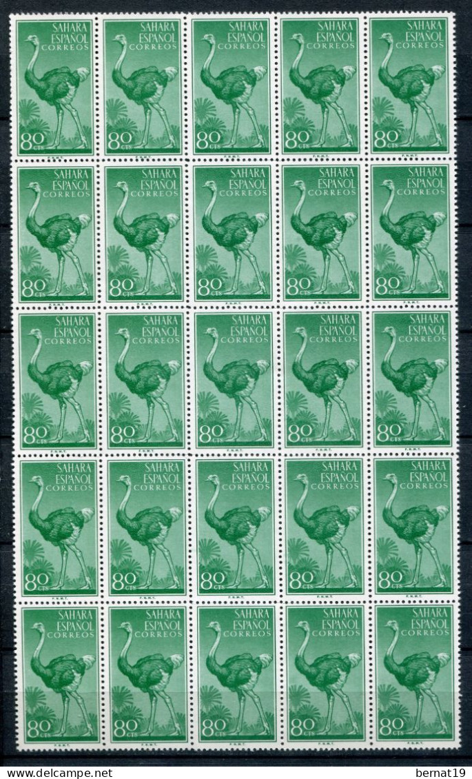 Sahara 1957. Edifil 133-38 X 25 ** MNH. - Spanish Sahara