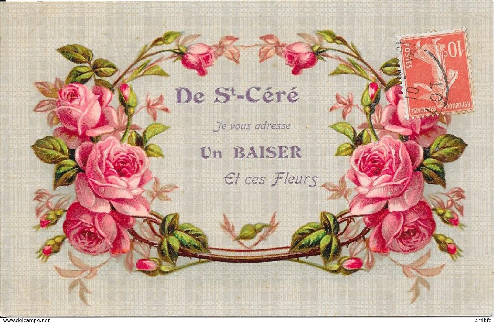 De St Céré Je Vous Adresse Un Baiser Et Ces Fleurs - Saint-Céré