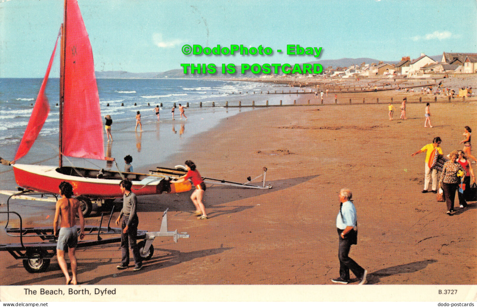 R413524 Dyfed. Borth. The Beach. E. T. W. Dennis. 1979 - Monde