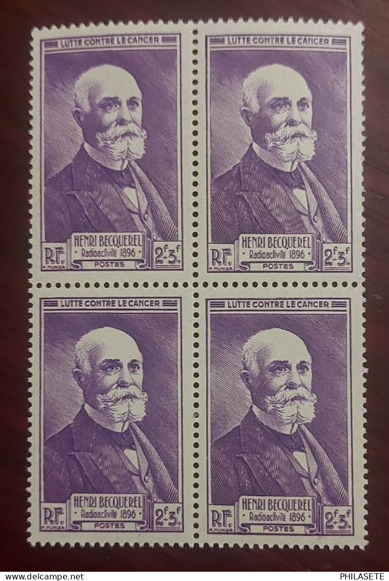 France 1946 Bloc De 6 Timbres Neuf** N° YT 749 Henri Becquerel - Nuevos