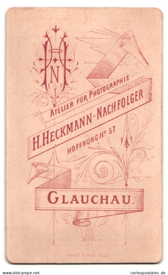 Fotografie H. Heckmann-Nachfolger, Glauchau, Hoffnung 57, Portrait Bürgerliche Frau Mit Buch In Der Hand  - Anonyme Personen