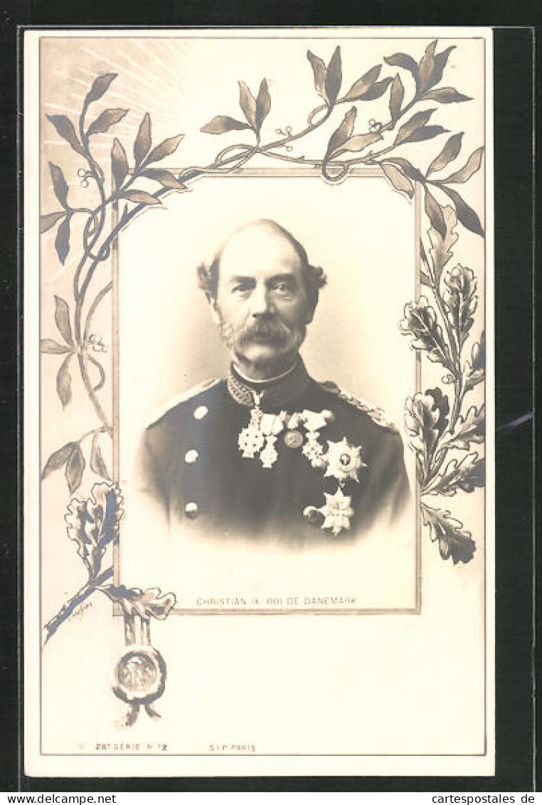 AK König Christian IX. Von Dänemark In Uniform  - Familles Royales