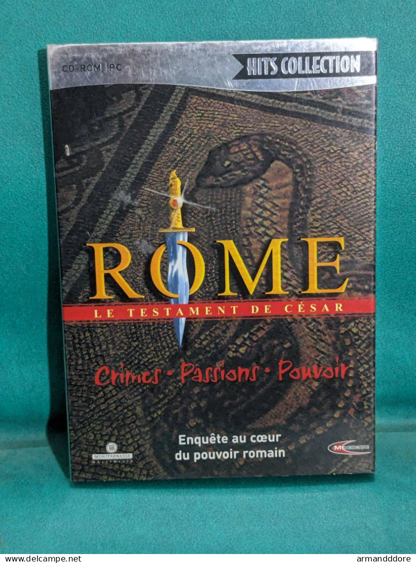 Jeu Pc Cd-rom ROME Le Testament De Cesar Enquete Au Coeur Du Pouvoir Romain Crimes Passions Pouvoir Bon Etat Envois Soig - Jeux PC