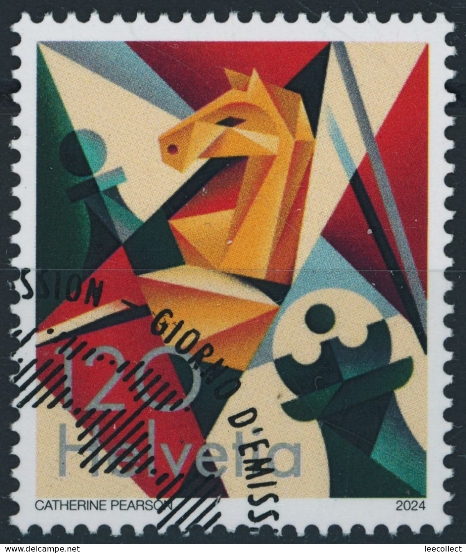 Suisse - 2024 - Weltschachverband - Ersttag Stempel ET - Gebraucht