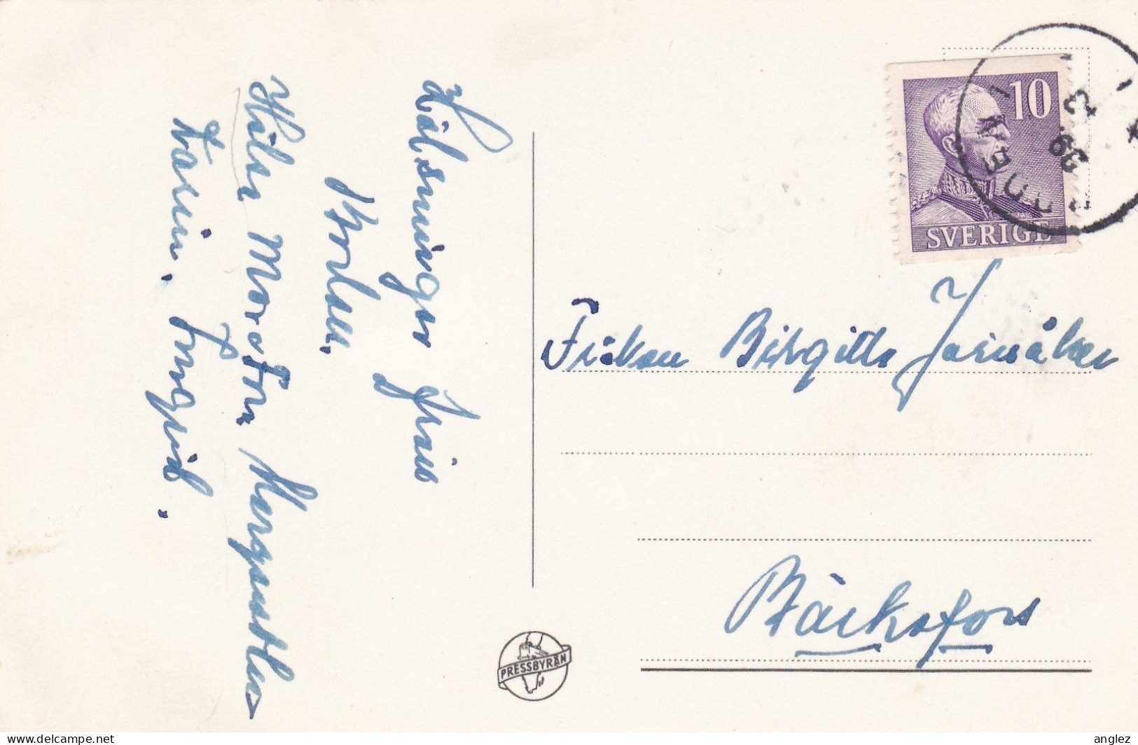 Sweden -  RPPC Boden Kyrkgatan Posted 1943 - Sweden