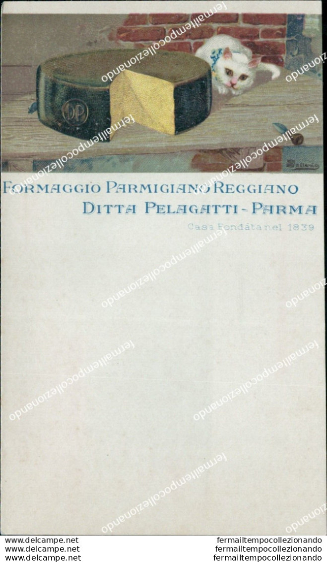 Ad774 Cartolina Pubblicitaria Parma Formaggio Parmigiano Reggiano Pelegatti - Parma