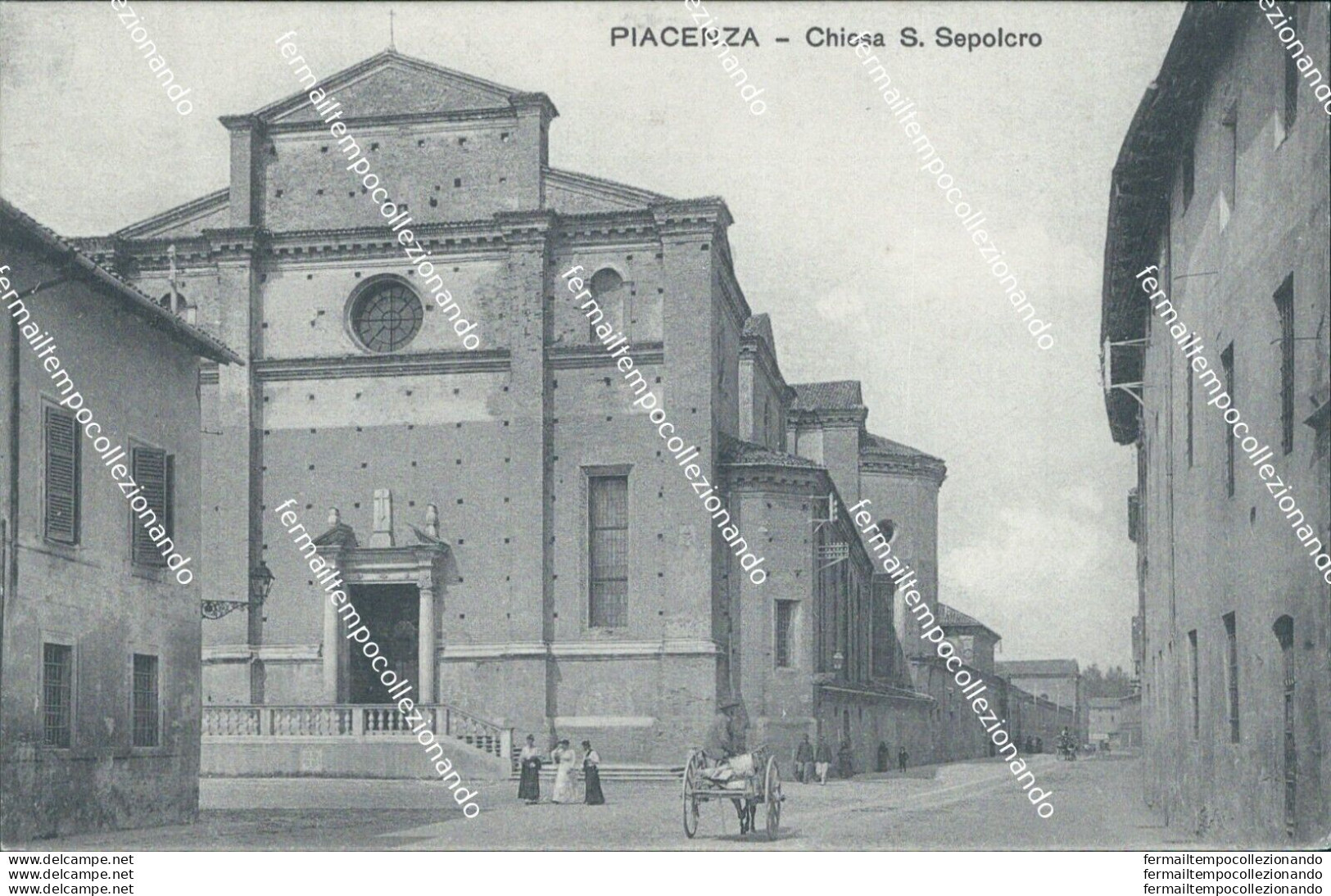 Bt463 Cartolina Piacenza Citta'  Chiesa S.sepolcro Emilia Romagna - Piacenza