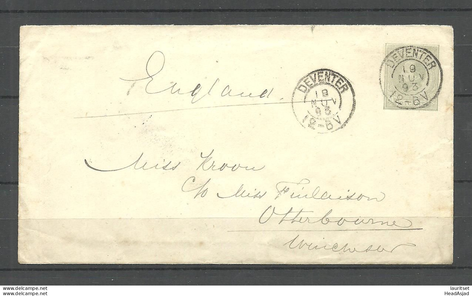 JAPAN Nippon Postal Stationery Ganzsache Sent To Germany Deutschland 1901 - Cartoline Postali