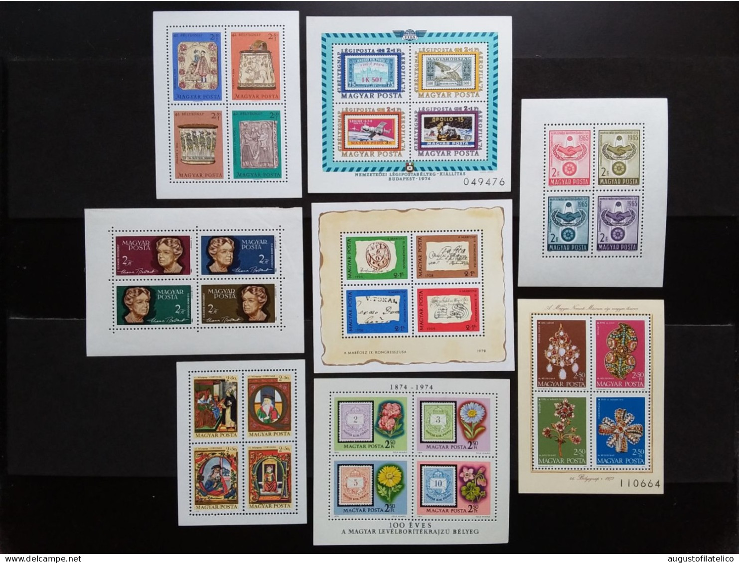 UNGHERIA - 8 BF Anni '60/'70 - Nuovi ** (1 BF * Bordo) + Spese Postali - Blocks & Sheetlets