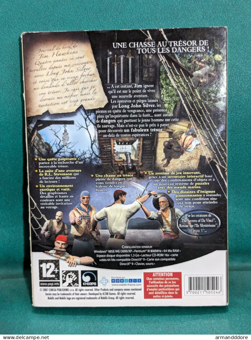 Jeu Pc Cap Sur L'ile Au Tresor Du Roman De Robert Louis Stevenson Chasse Tresor Jeu De Chasse Au Tresor Bon Etat Envois - PC-Games